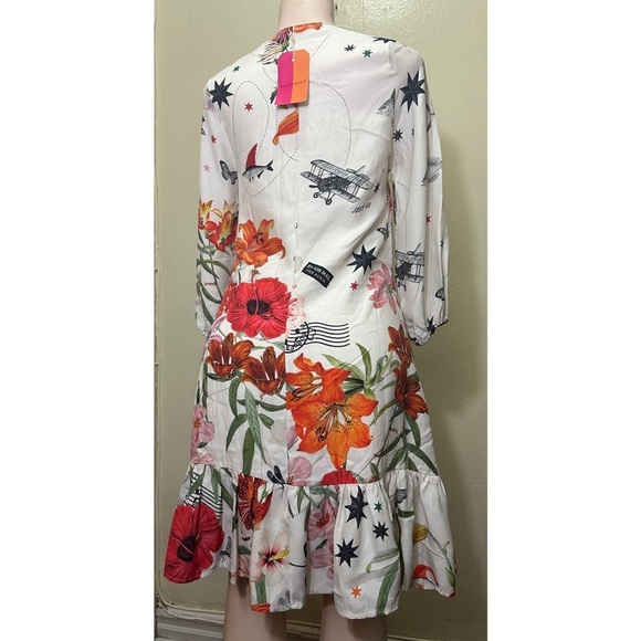 NWT VILAGALLO Floral Print Dress - Picture 5 of 12